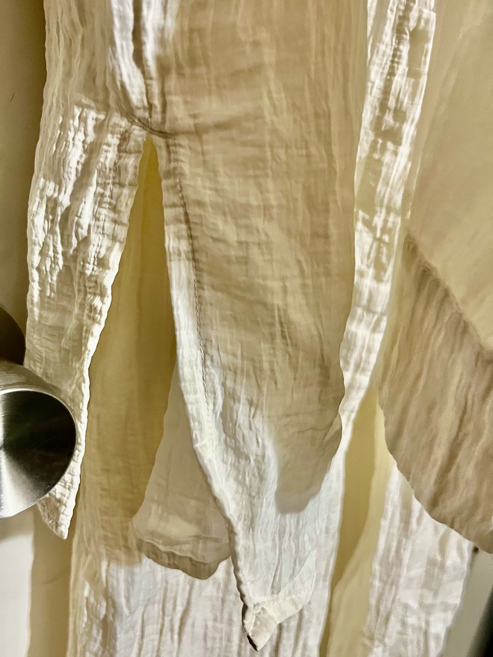 H&M White Button-Up Top and Matching Pants Set - Picture 7 of 13